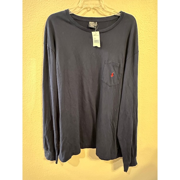 Polo Ralph Lauren Long Sleeve Classic Pocket T-Shirt Tee Top‎ XL - Picture 1 of 3
